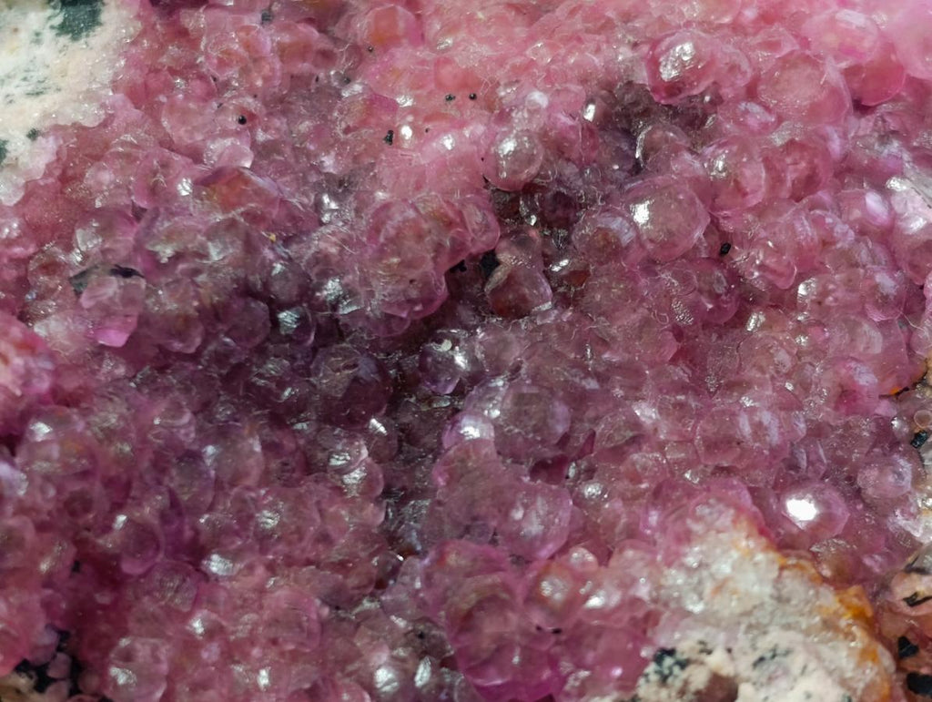 Natural Large Bright Pink Botryoidal Rhombohedral Spherocobaltite Specimen x 1 From Mashamba West Mine, Congo