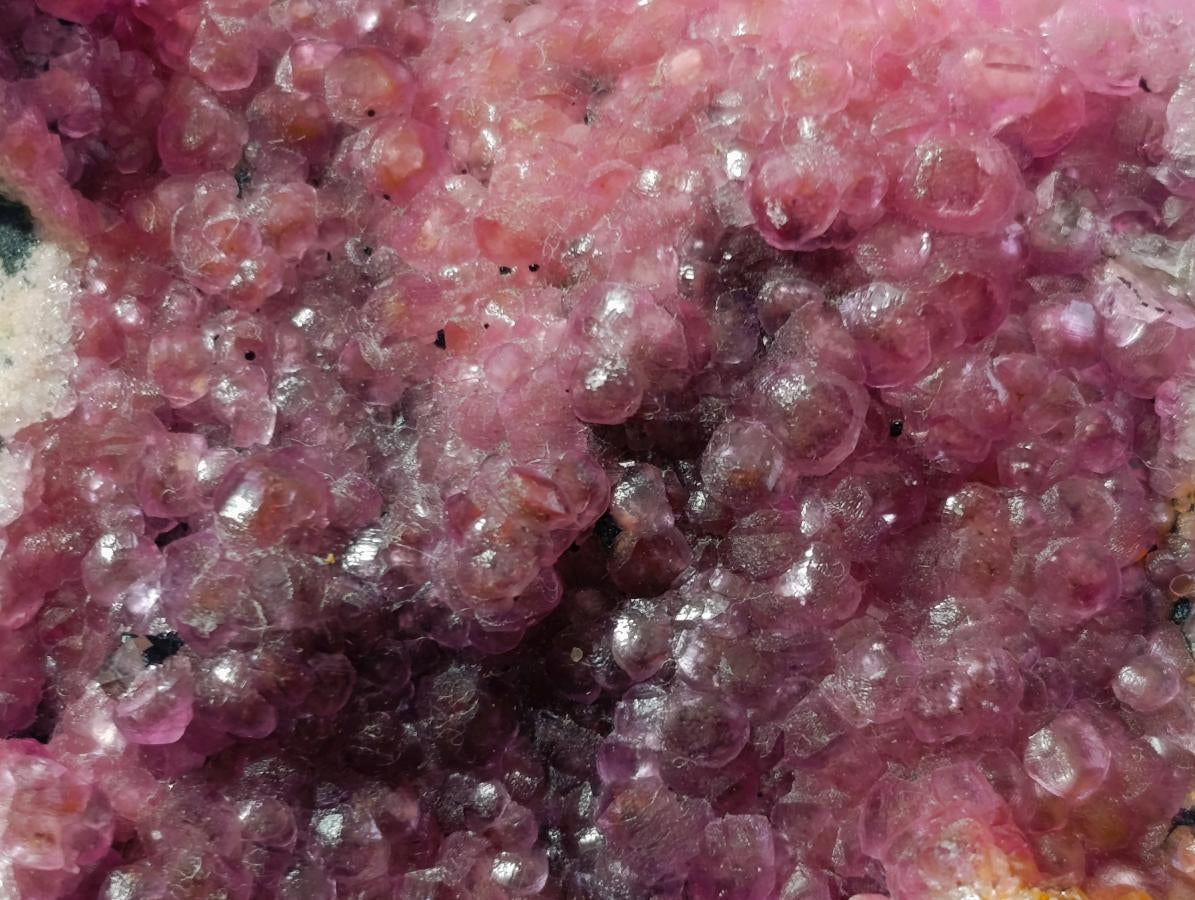 Natural Large Bright Pink Botryoidal Rhombohedral Spherocobaltite Specimen x 1 From Mashamba West Mine, Congo