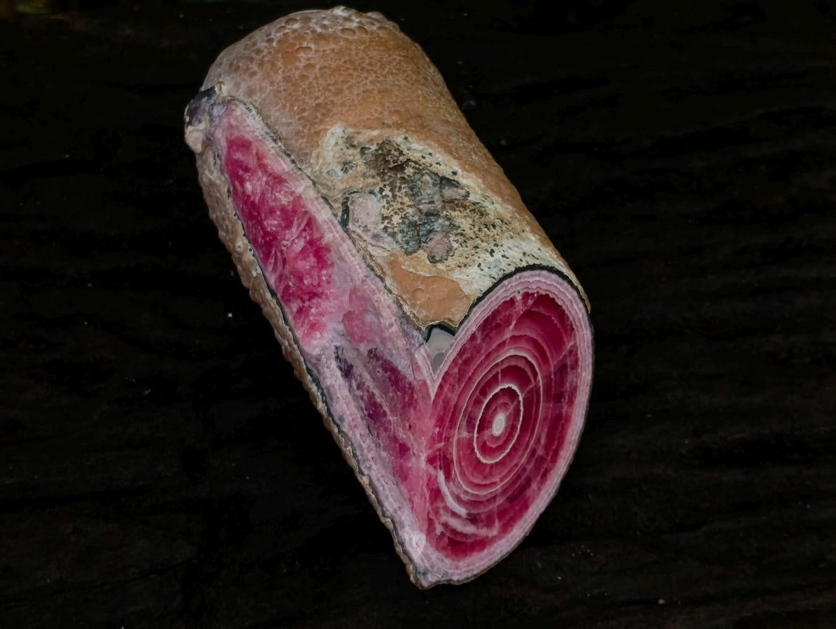 Polished Super Rare Large Argentinian Rhodochrosite Stalagmite Specimen x 1 From Capillitas Mine, Argentina