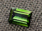 Polished Set of 3 Verdelite Green Tourmaline Baguette Cut Faceted Gemstones x 1 From Karibib, Namibia
