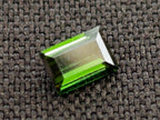 Polished Set of 3 Verdelite Green Tourmaline Baguette Cut Faceted Gemstones x 1 From Karibib, Namibia