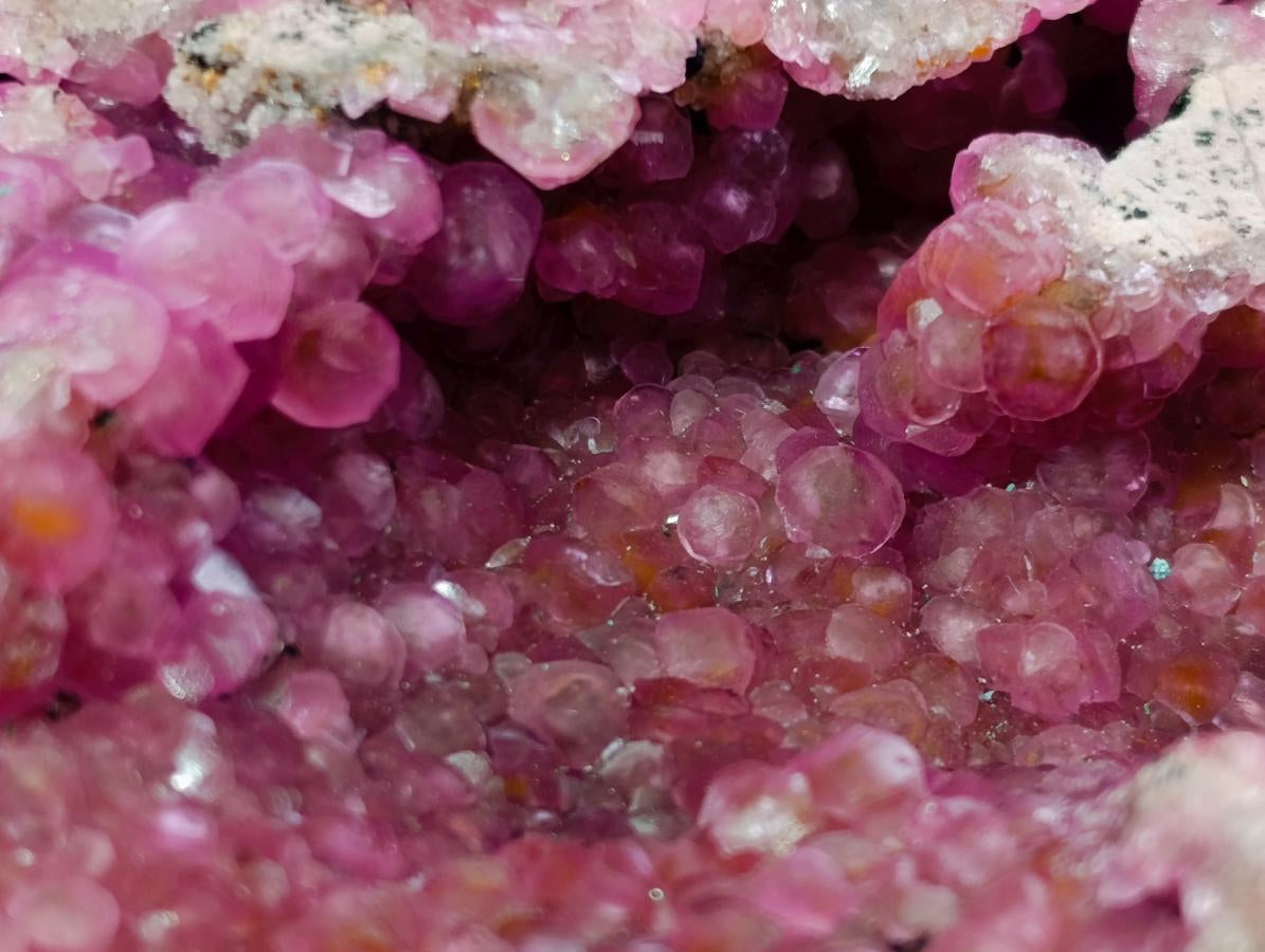Natural Large Hot Pink Botryoidal Rhombohedral Spherocobaltite Specimen x 1 From Mashamba West Mine, Congo