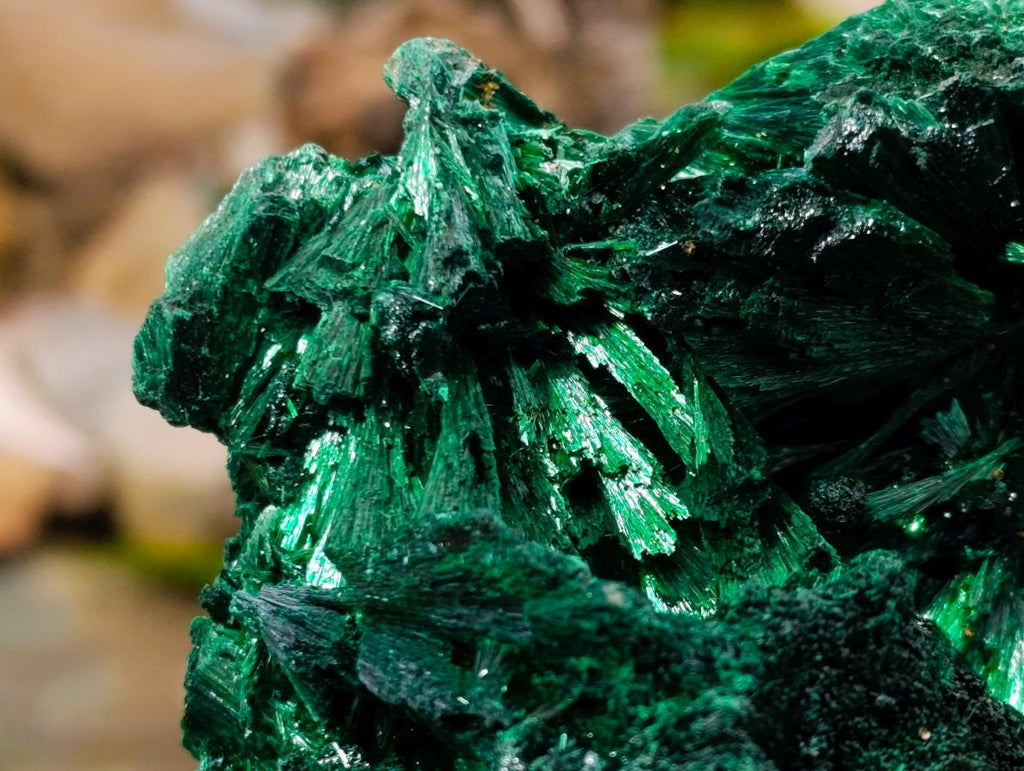 Natural Large Silky Rosette Malachite Classic Specimen x 1 From Kambove Copper Mine, Congo