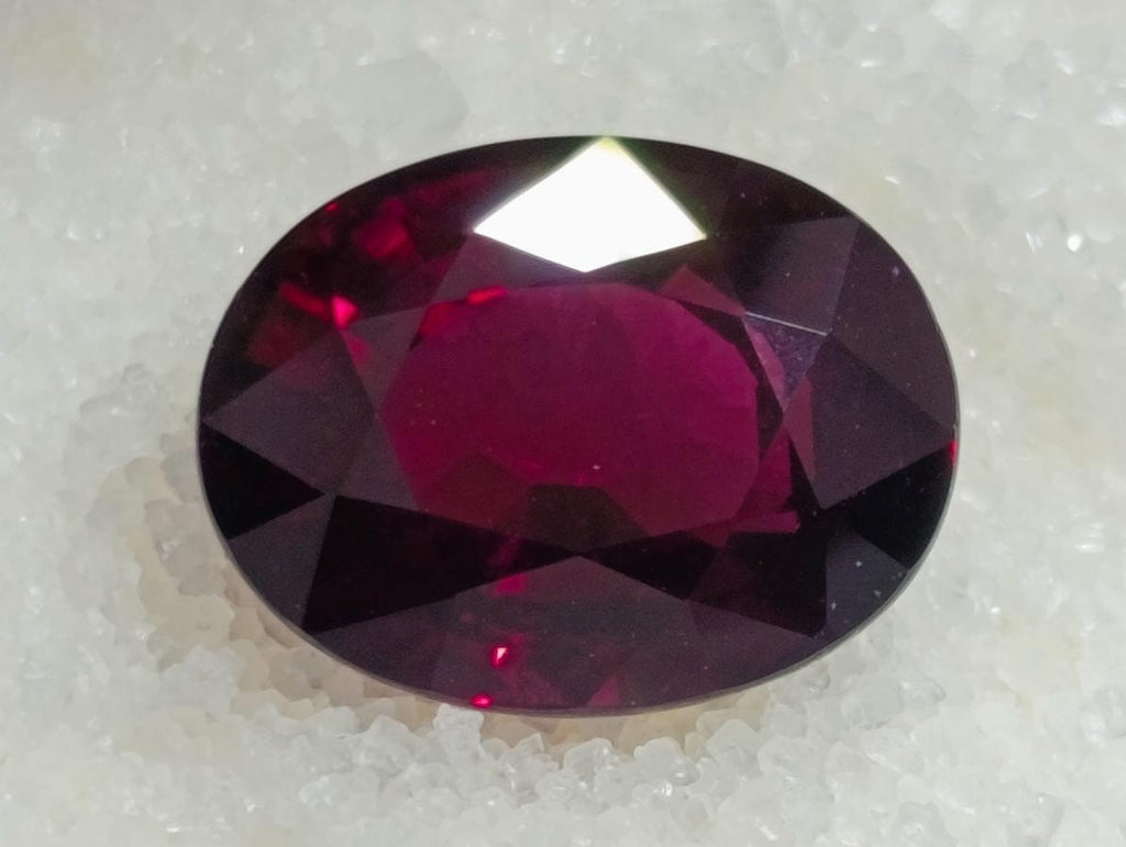 Polished Bright Red Classic Rhodolite Garnet Faceted Stone x 1 From Tanga, Tanzania