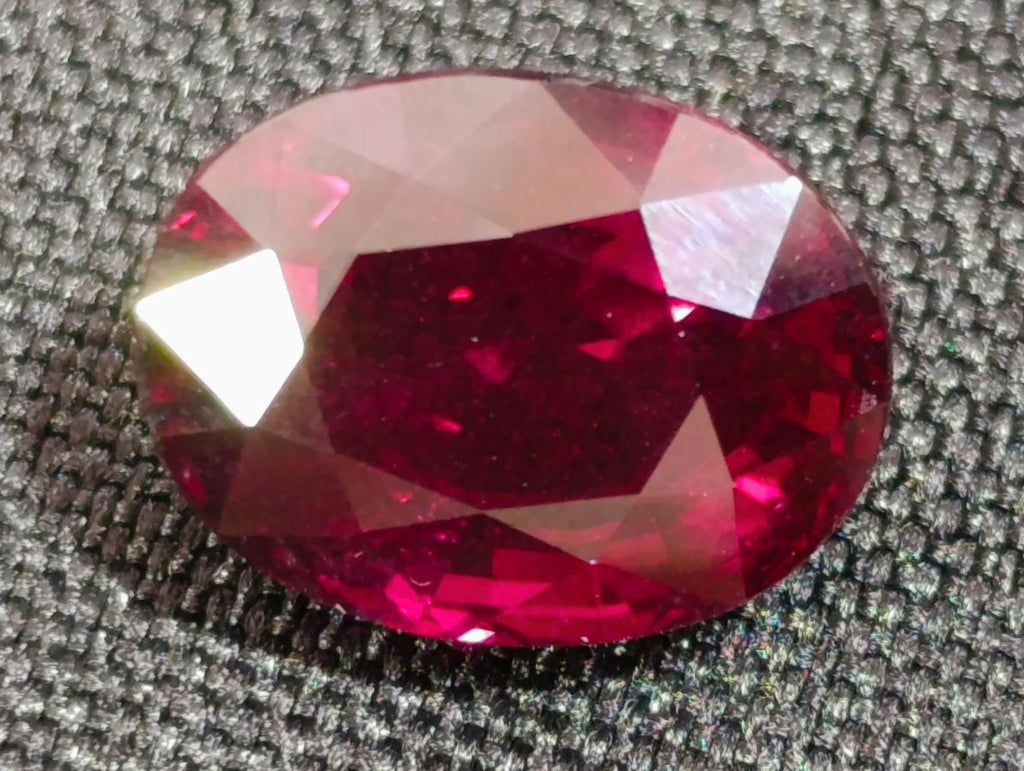Polished Bright Red Classic Rhodolite Garnet Faceted Stone x 1 From Tanga, Tanzania