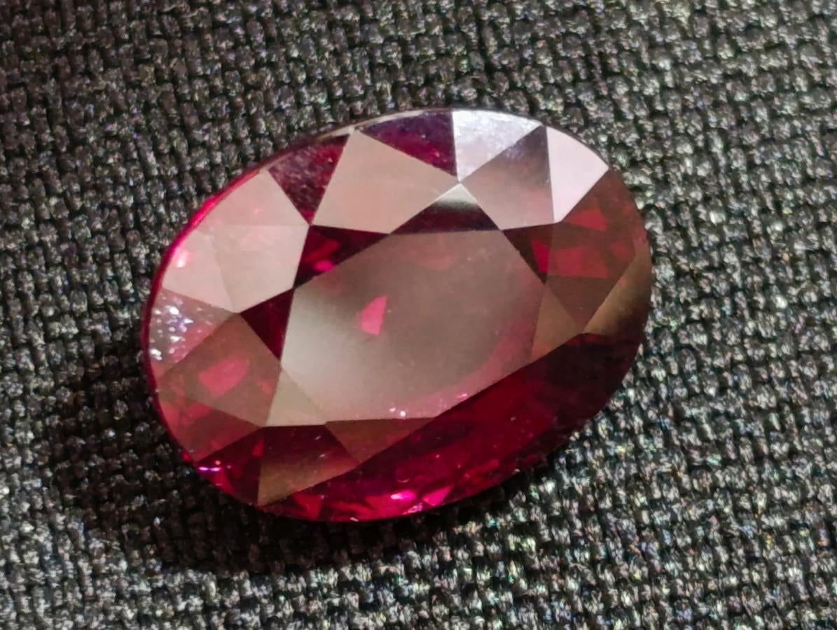 Polished Bright Red Classic Rhodolite Garnet Faceted Stone x 1 From Tanga, Tanzania