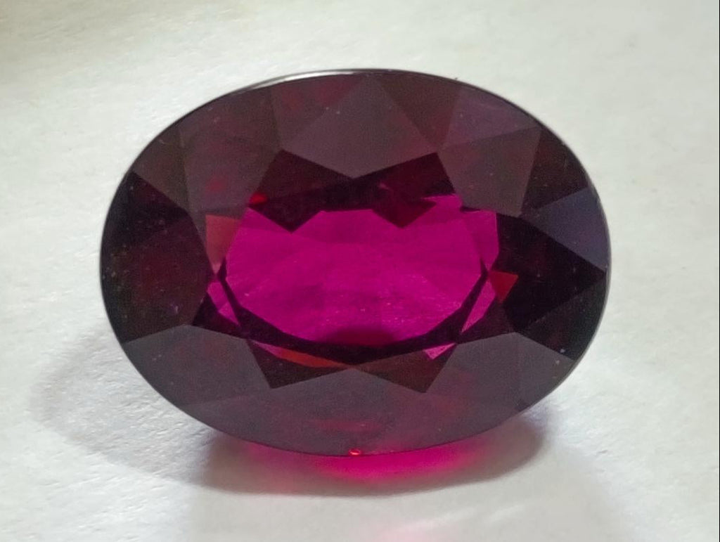 Polished Bright Red Classic Rhodolite Garnet Faceted Stone x 1 From Tanga, Tanzania