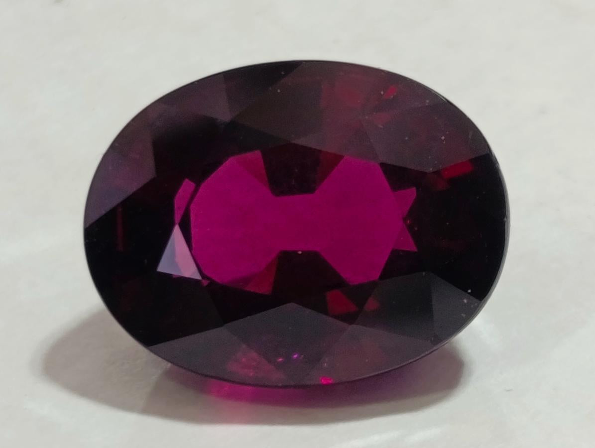 Polished Bright Red Classic Rhodolite Garnet Faceted Stone x 1 From Tanga, Tanzania