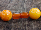 Hand Made Six Wise Men Old Butterscotch Fossil Amber Necklace x 1 From Poland