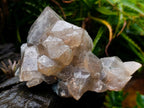 Natural Stacked Erongo Mountain Phantom Smokey Quartz Crystal Cluster with Fluorescent Hyalite x 1 From Erongo, Namibia
