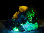 Natural Stacked Erongo Mountain Phantom Smokey Quartz Crystal Cluster with Fluorescent Hyalite x 1 From Erongo, Namibia