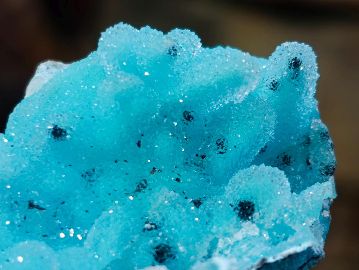 Natural Stunning Stalagmite Sugar Coated Chrysocolla Pseudomorph Specimen with Malachite x 1 From Lupoto Mine, Congo