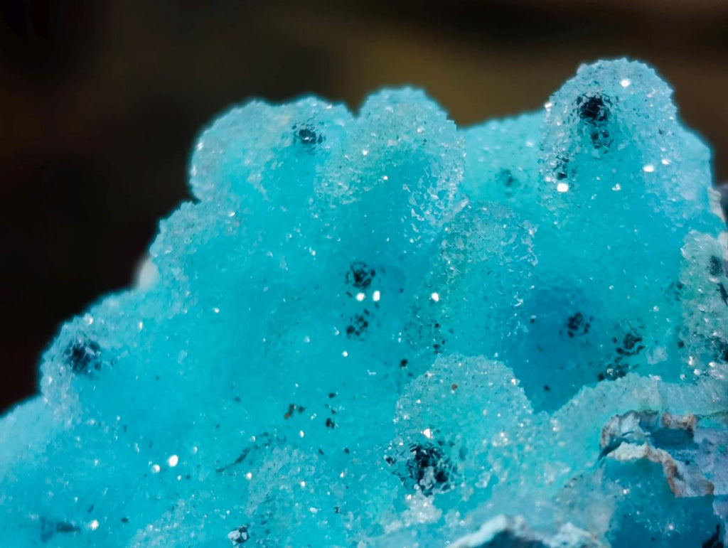 Natural Stunning Stalagmite Sugar Coated Chrysocolla Pseudomorph Specimen with Malachite x 1 From Lupoto Mine, Congo