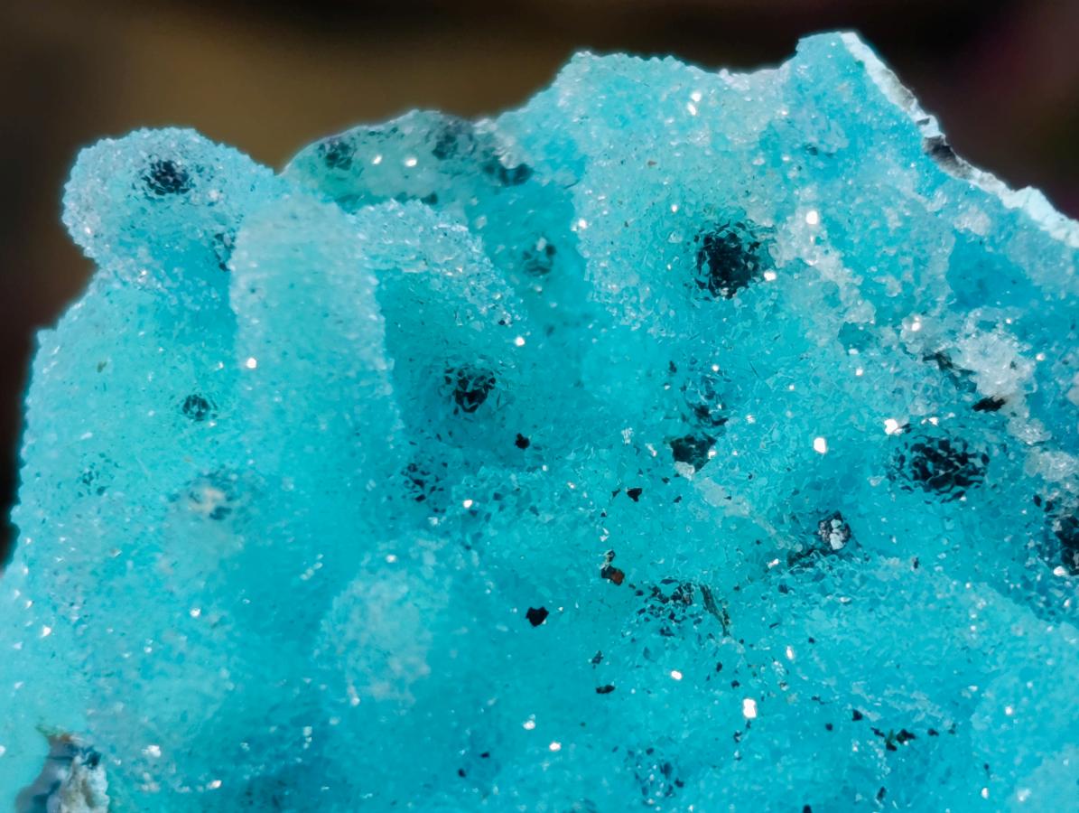 Natural Stunning Stalagmite Sugar Coated Chrysocolla Pseudomorph Specimen with Malachite x 1 From Lupoto Mine, Congo
