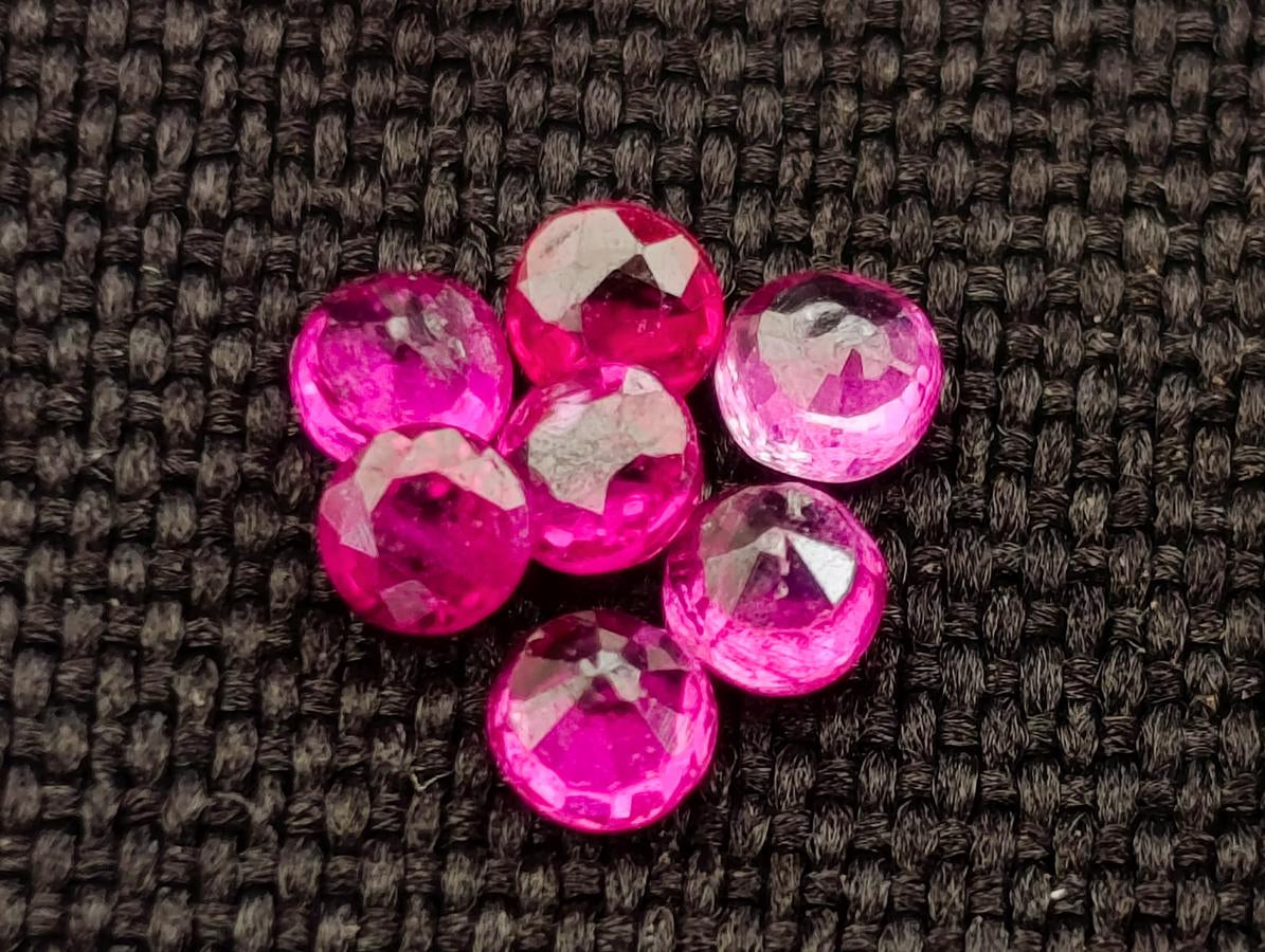 Polished Batch of 31 Faceted Rubies x 1 From Tanzania