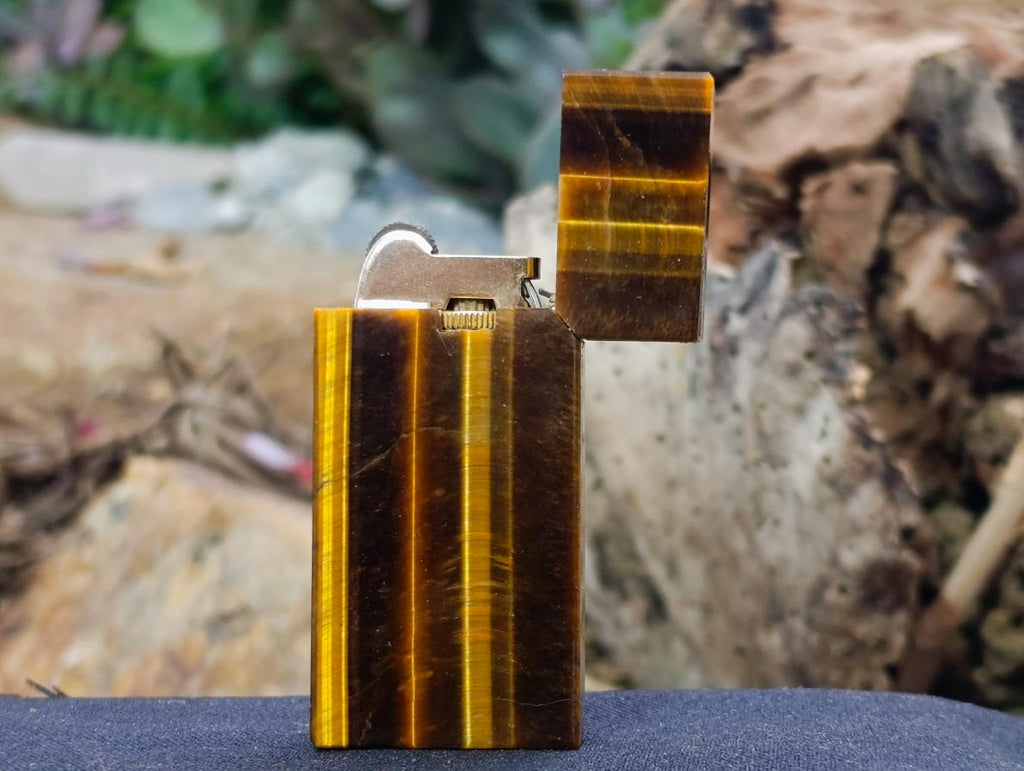 Hand Made Antique Golden Tiger Eye Lighter x 1 From South Africa