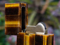 Hand Made Antique Golden Tiger Eye Lighter x 1 From South Africa