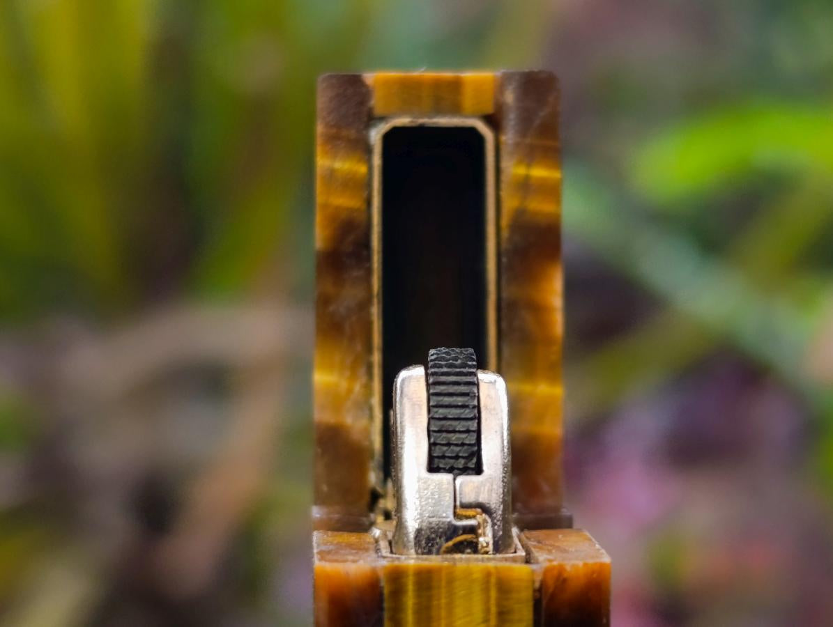 Hand Made Antique Golden Tiger Eye Lighter x 1 From South Africa
