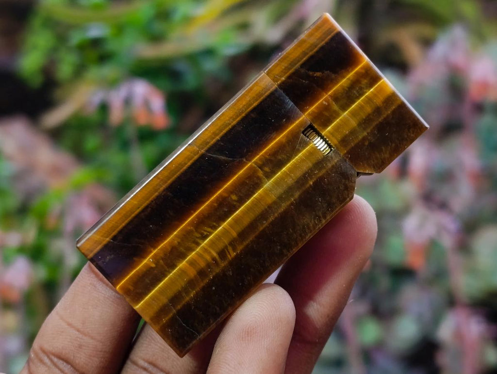 Hand Made Antique Golden Tiger Eye Lighter x 1 From South Africa