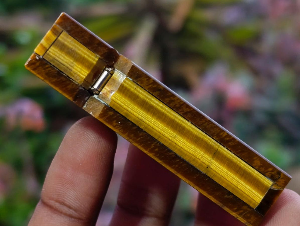 Hand Made Antique Golden Tiger Eye Lighter x 1 From South Africa