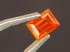 Polished Set of 3 Rare Mandarin Garnet Faceted Stones x 1 From Sperrgebiet, Namibia