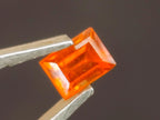 Polished Set of 3 Rare Mandarin Garnet Faceted Stones x 1 From Sperrgebiet, Namibia