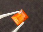Polished Set of 3 Rare Mandarin Garnet Faceted Stones x 1 From Sperrgebiet, Namibia