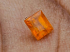 Polished Set of 3 Rare Mandarin Garnet Faceted Stones x 1 From Sperrgebiet, Namibia