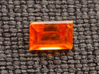 Polished Set of 3 Rare Mandarin Garnet Faceted Stones x 1 From Sperrgebiet, Namibia