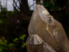 Natural Large Triple Fluorescent Smokey Quartz Crystal Cluster with Hyalite Opal Crystal x 1 From Erongo, Namibia
