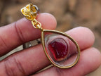 Hand Made Red Garnet Rock Lovers Necklace - Sold Per Item - From Mozambique