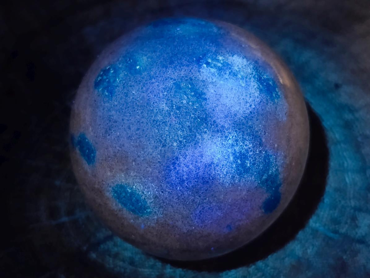 Polished Blue Spotted Spinel Quartz Sphere x 1 From Madagascar