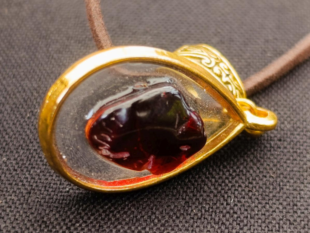 Hand Made Red Garnet Rock Lovers Necklace - Sold Per Item - From Mozambique