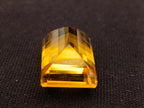 Polished AA Grade Checkerboard Faceted 25 Carat Citrine Gemstone x 1 From Congo