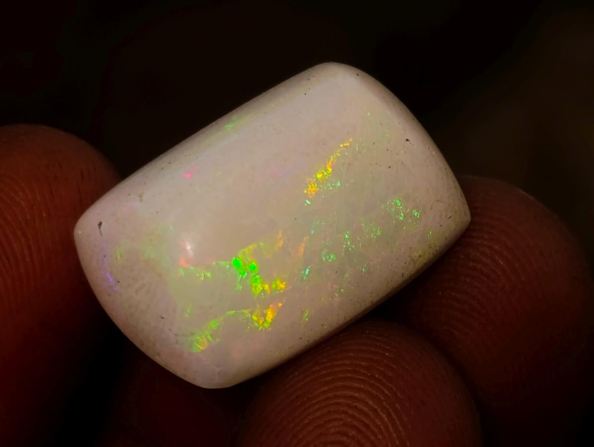 Polished Large 6 Carat Hydrophane White Ethiopian Opal x 1 From Welo, Ethiopia