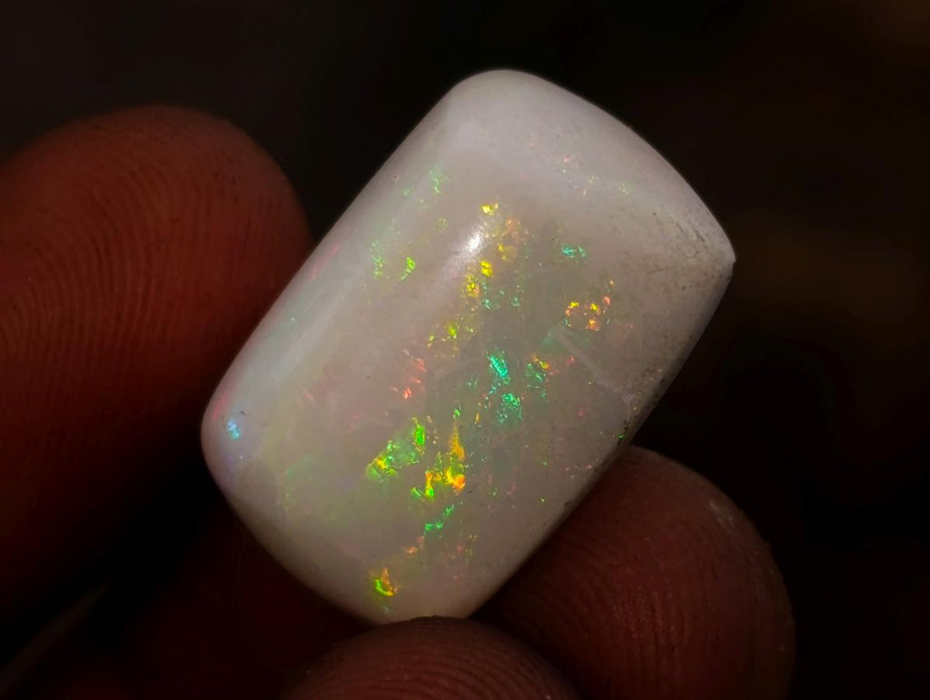 Polished Large 6 Carat Hydrophane White Ethiopian Opal x 1 From Welo, Ethiopia