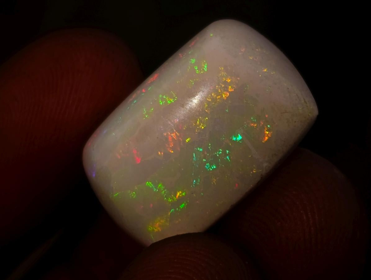 Polished Large 6 Carat Hydrophane White Ethiopian Opal x 1 From Welo, Ethiopia