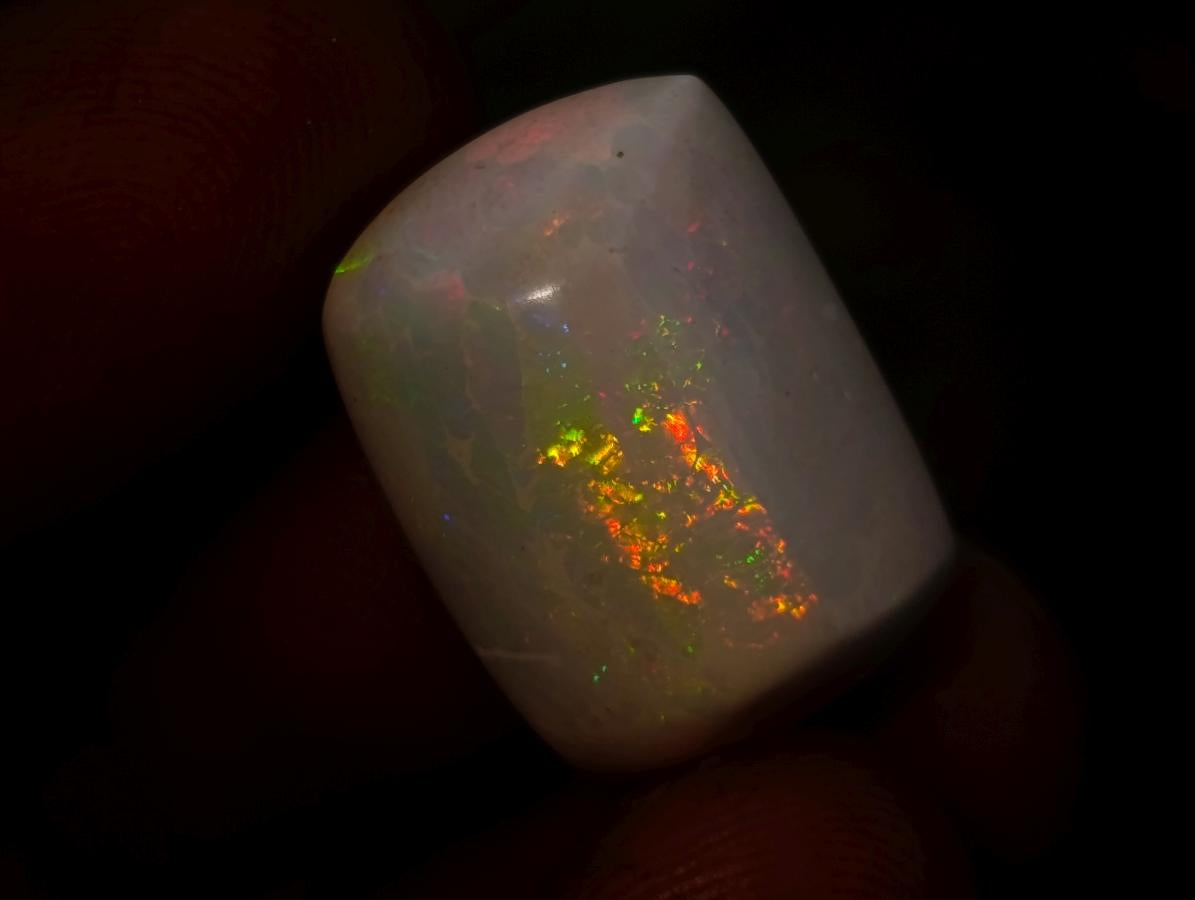 Polished Large 6 Carat Hydrophane White Ethiopian Opal x 1 From Welo, Ethiopia