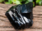 Natural Shiny Schorl Tourmaline with a Double Mercedes Star terminated Crystal Specimen x 1 From Erongo, Namibia