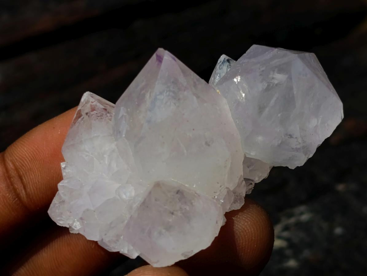 Natural Mixed Set of 20 African Mineral Crystal and Fossil Specimens in a Wooden Display Box x 1 From Southern Africa