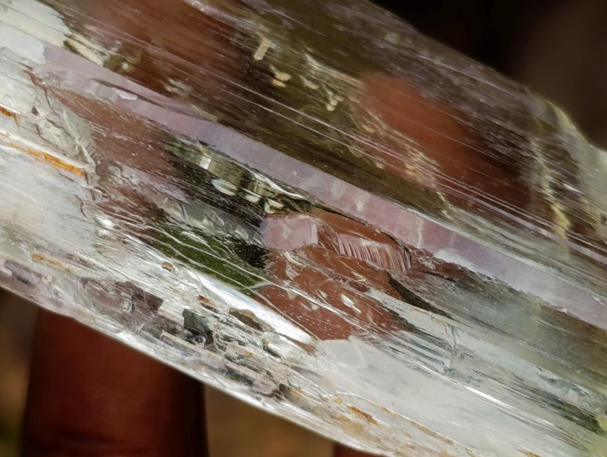 Natural Large Bladed Hiddenite Spodumene Gemmy Crystal x 1 From Afghanistan