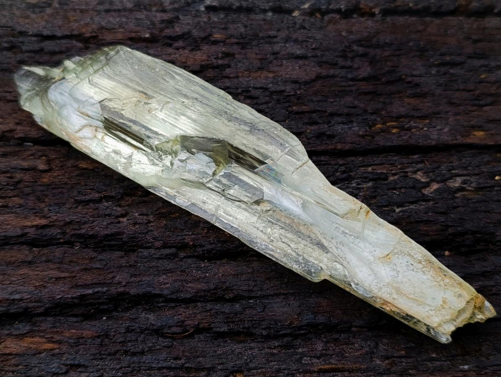Natural Large Bladed Hiddenite Spodumene Gemmy Crystal x 1 From Afghanistan