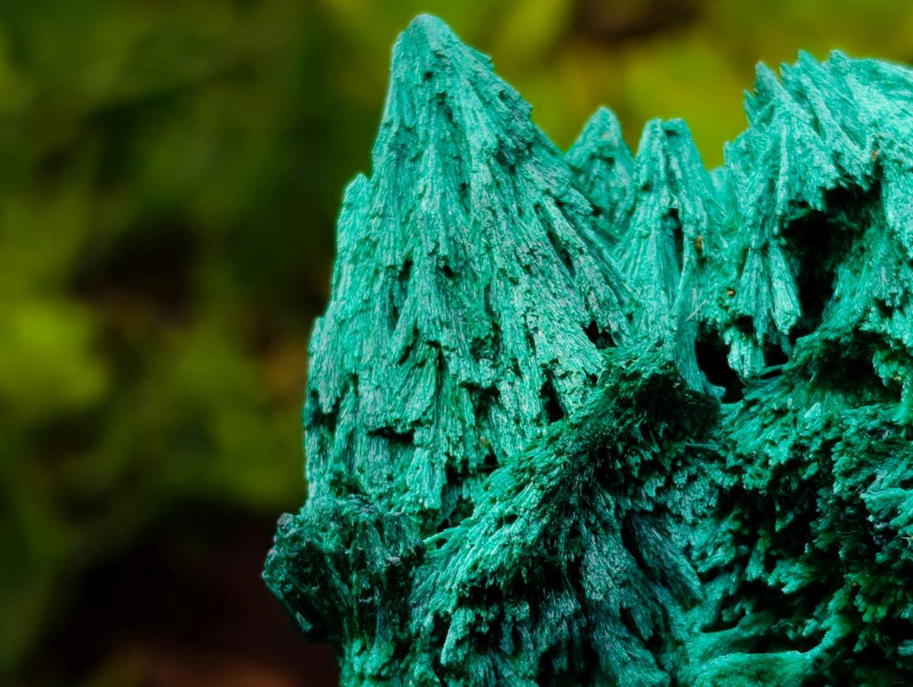 Natural Lustrous Fibrous Silky Malachite Specimen x 1 From Kasompe, Congo