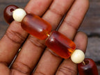Hand Made Antique North African Amber Necklace x 1 From North Africa