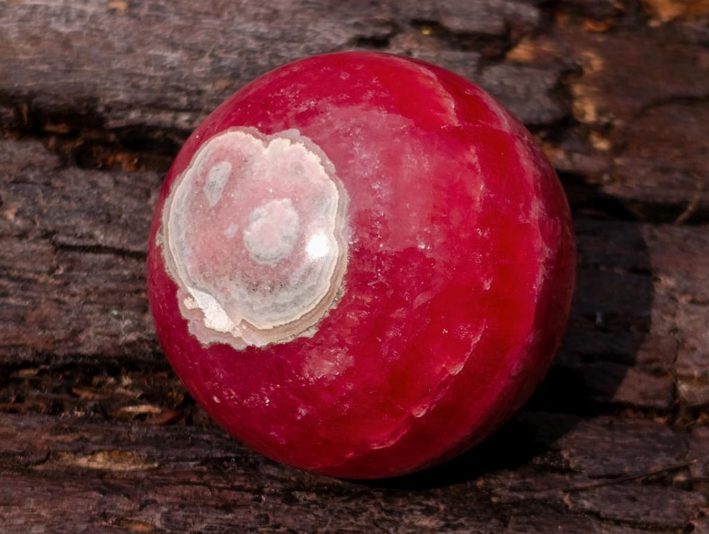 Polished XXX Rare Red Argentinian Rhodochrosite 51mm Ball x 1 From Capillitas Mine, Argentina