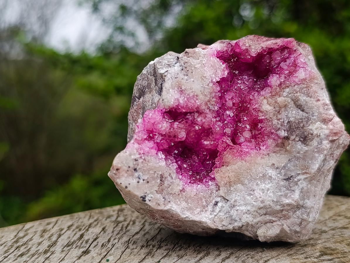 Natural Hot Pink Spherocobaltite Vug Specimen x 1 From Mashamba West Mine, Congo