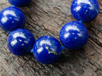 Hand Made Deep Blue Lapis Lazuli Beaded Necklace x 1 From Afghanistan