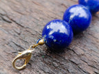 Hand Made Deep Blue Lapis Lazuli Beaded Necklace x 1 From Afghanistan