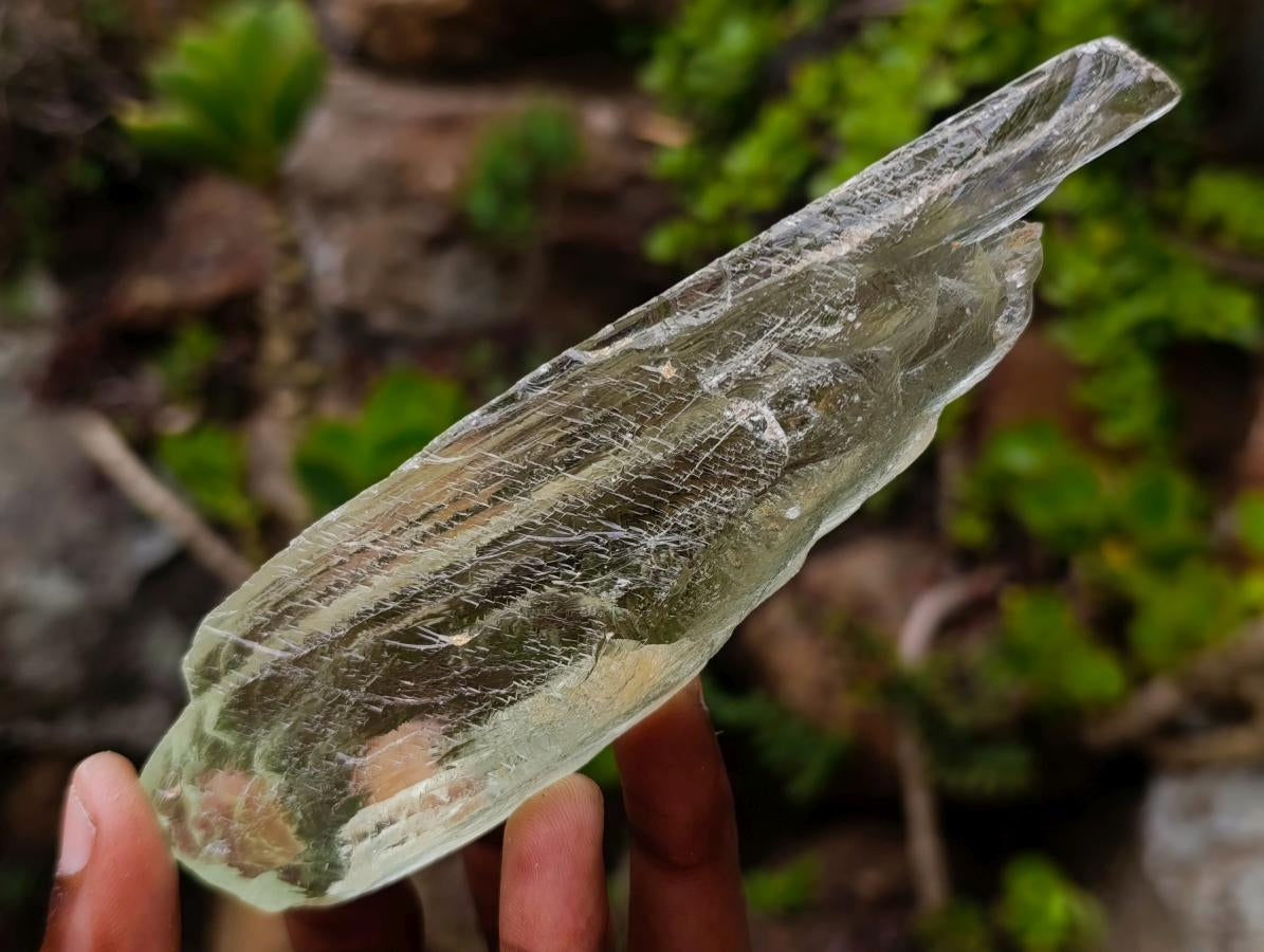 Natural Clear Terminated Triphane Full Crystal Specimen x 1 From Kunar, Afghanistan