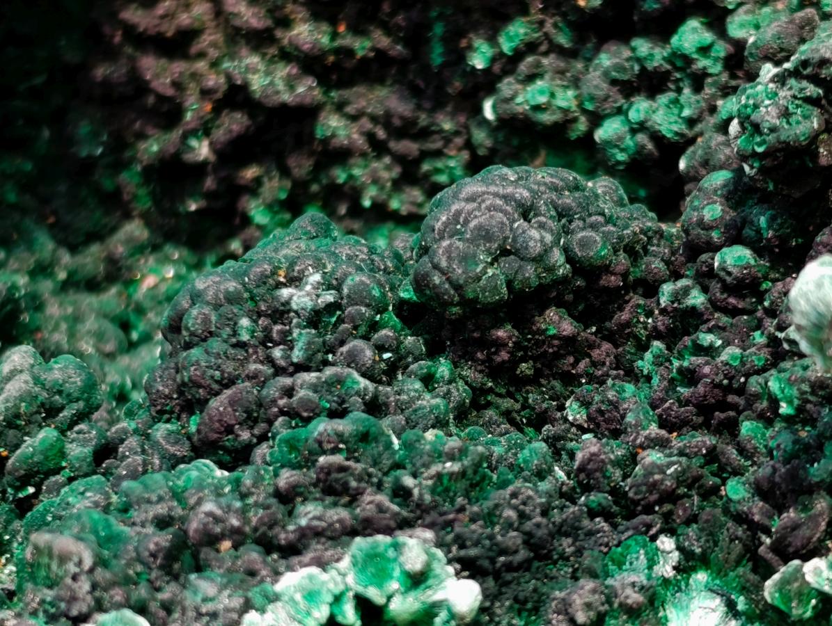 Natural XL Fibrous Silky Malachite Geode Specimen x 1 From Kasompe, Congo